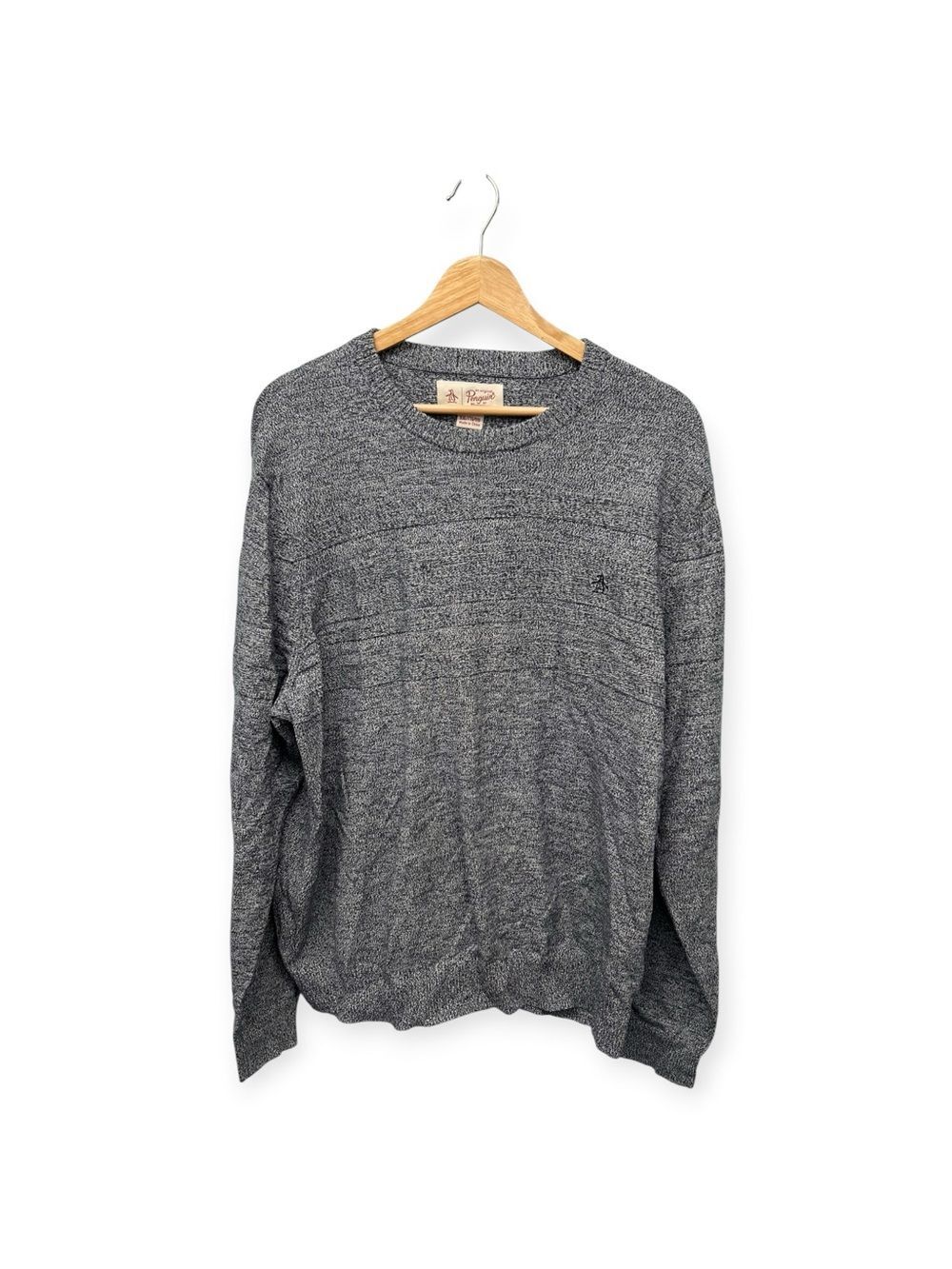 The Original Penguin Classic Men's Crewneck Sweater - Heather Gray Size XXL